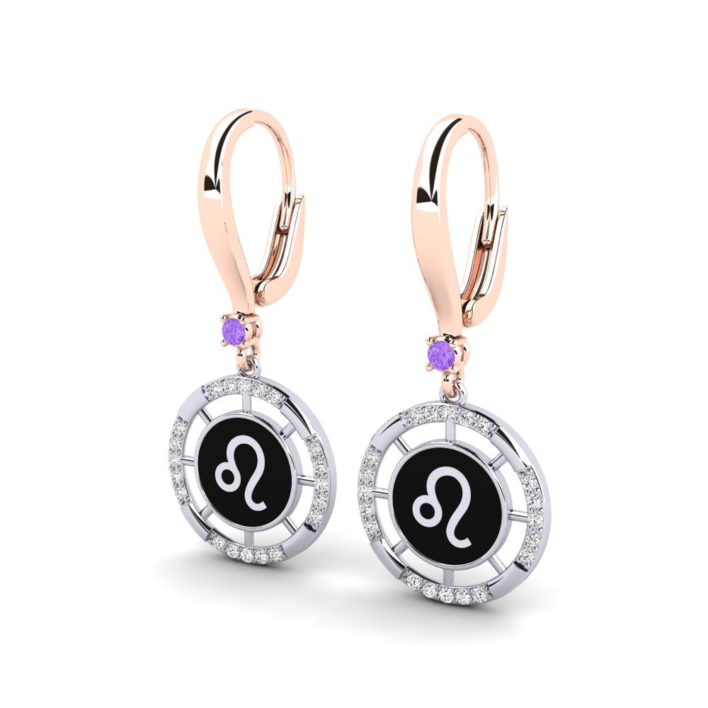 Améthyste Boucle d'oreille femme Salesisan - Leo