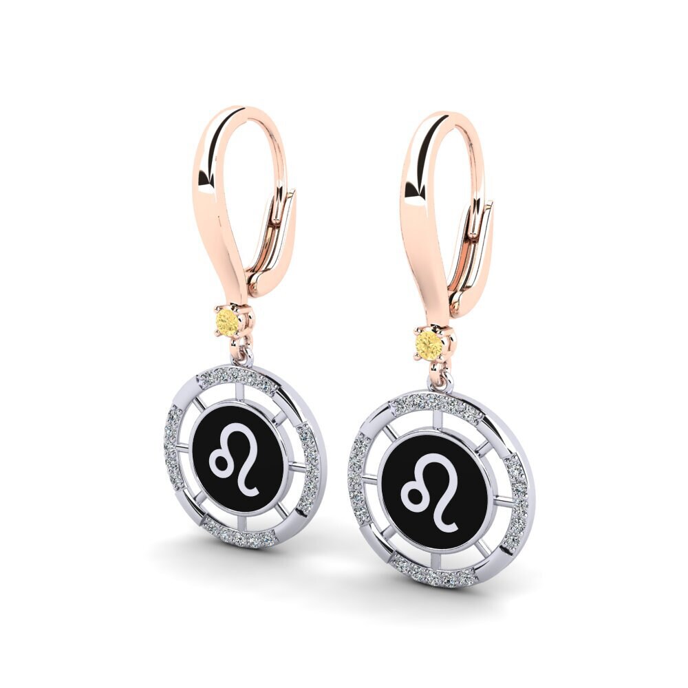 Yellow Diamond Women's Earring Salesisan - Leo