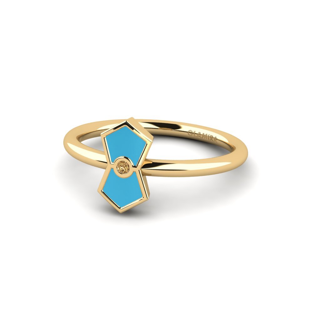 Brauner Diamant Ring Saltanob