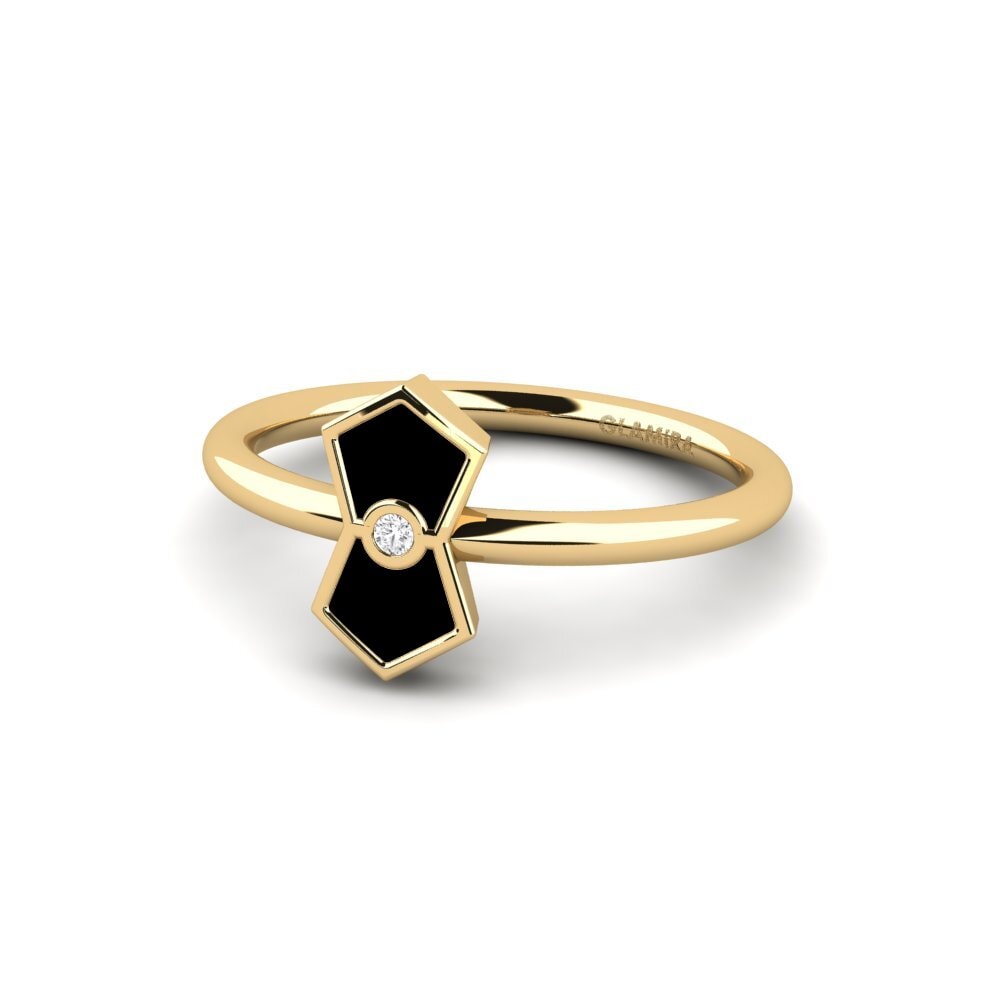 Zafiro blanco Anillo Saltanob