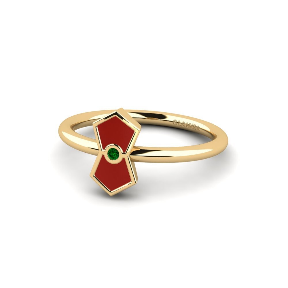 Grüner Zirkonia Ring Saltanob