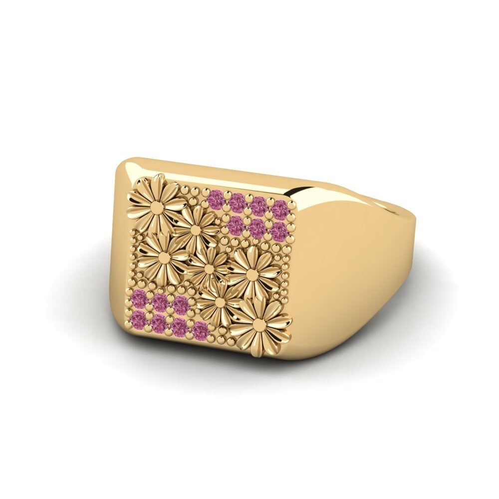 Granate Rhodolite Anillo meñique Salti