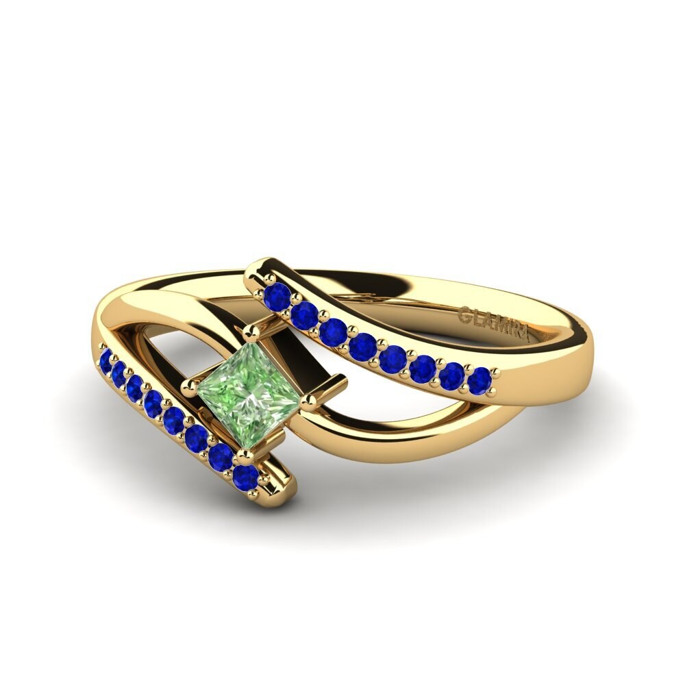 9k Yellow Gold Engagement Ring Samar
