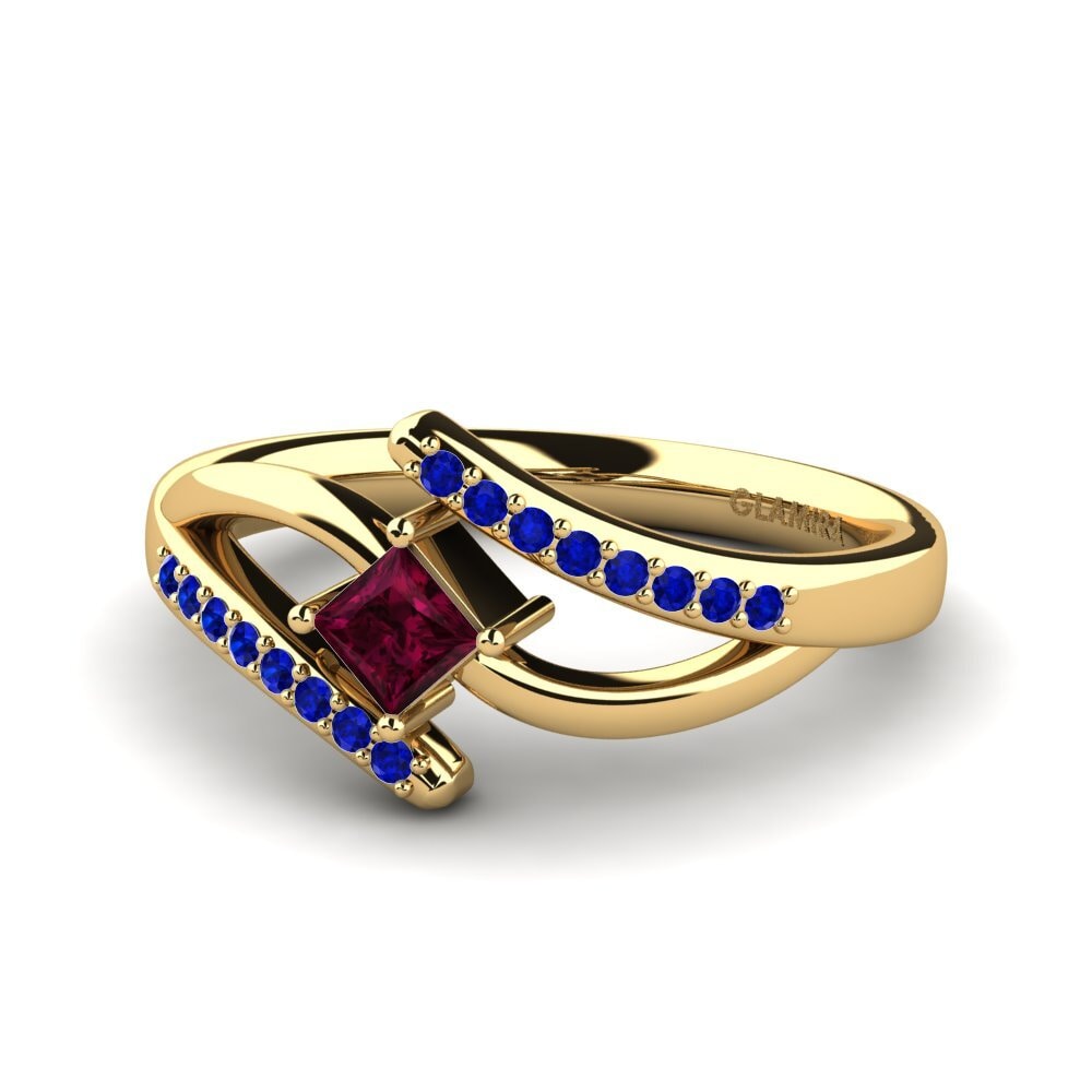 14k Yellow Gold Engagement Ring Samar