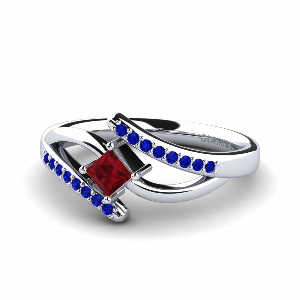 Bague de fiançailles Samar Rubis