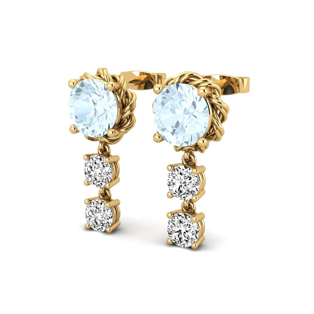 Aigue-marine Boucle d'oreille femme Sambava