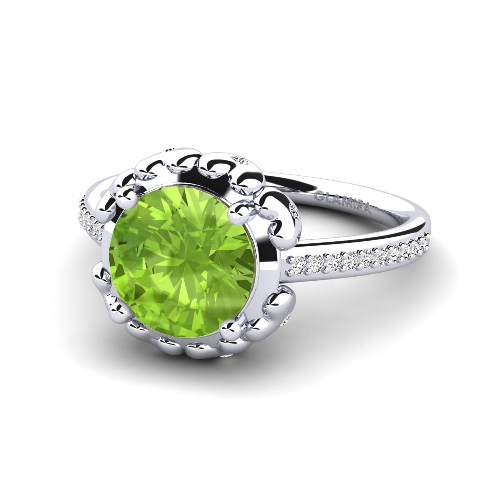 Peridoto Anillo de compromiso Samina