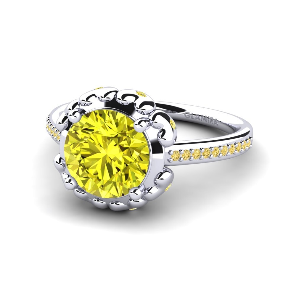 Yellow Diamond Engagement Ring Samina