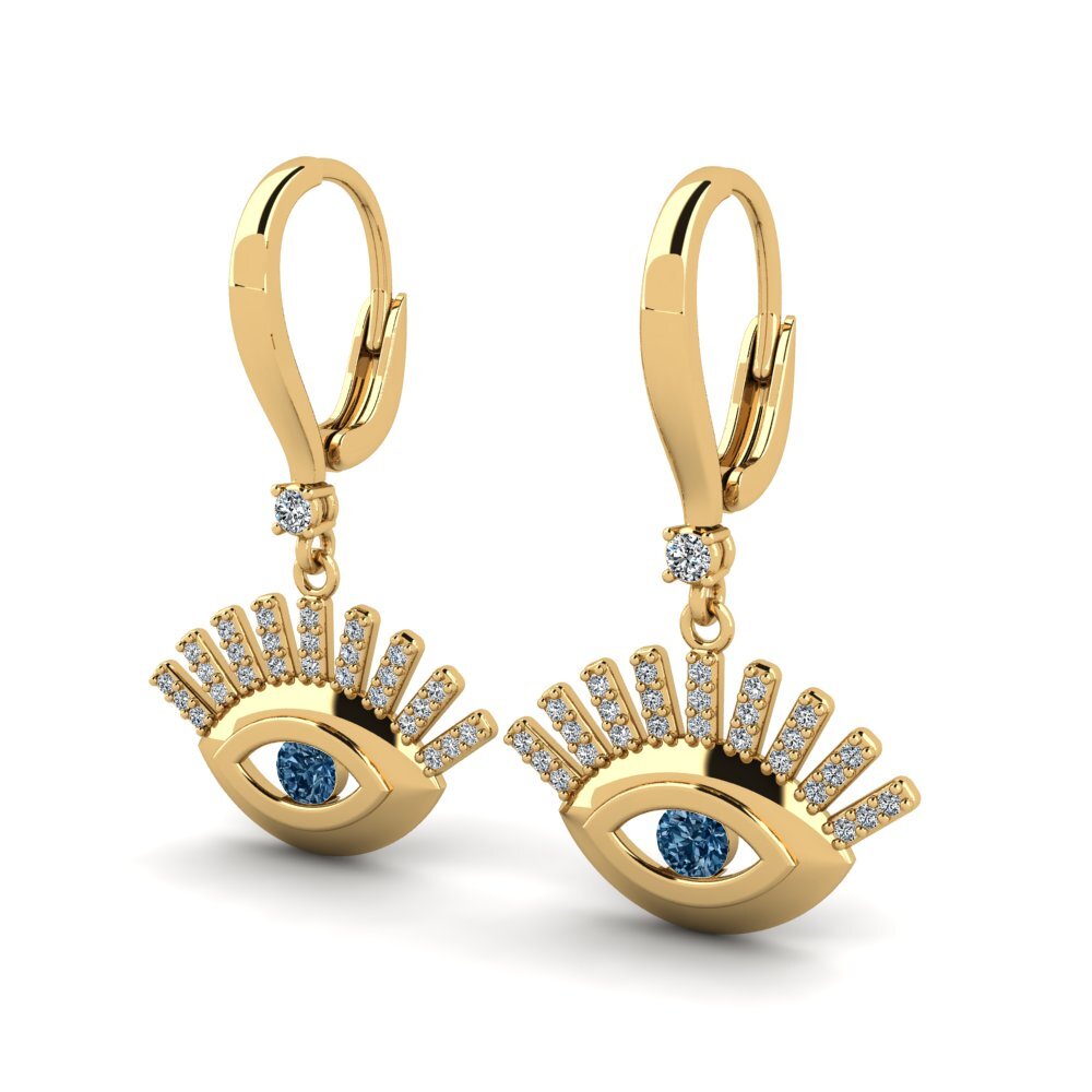 Blue Diamond Women's Earring Samurott