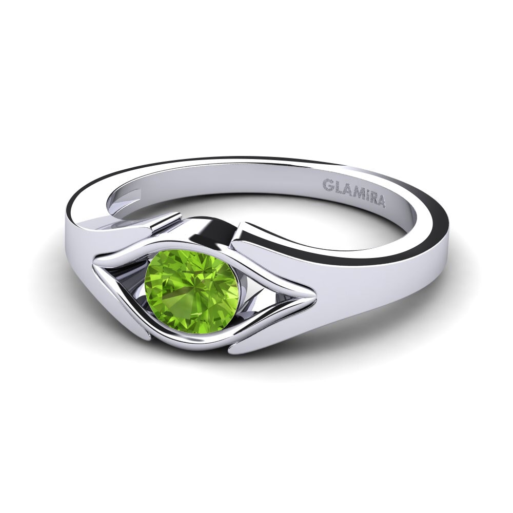 Peridot Engagement Ring Samy 0.5 crt