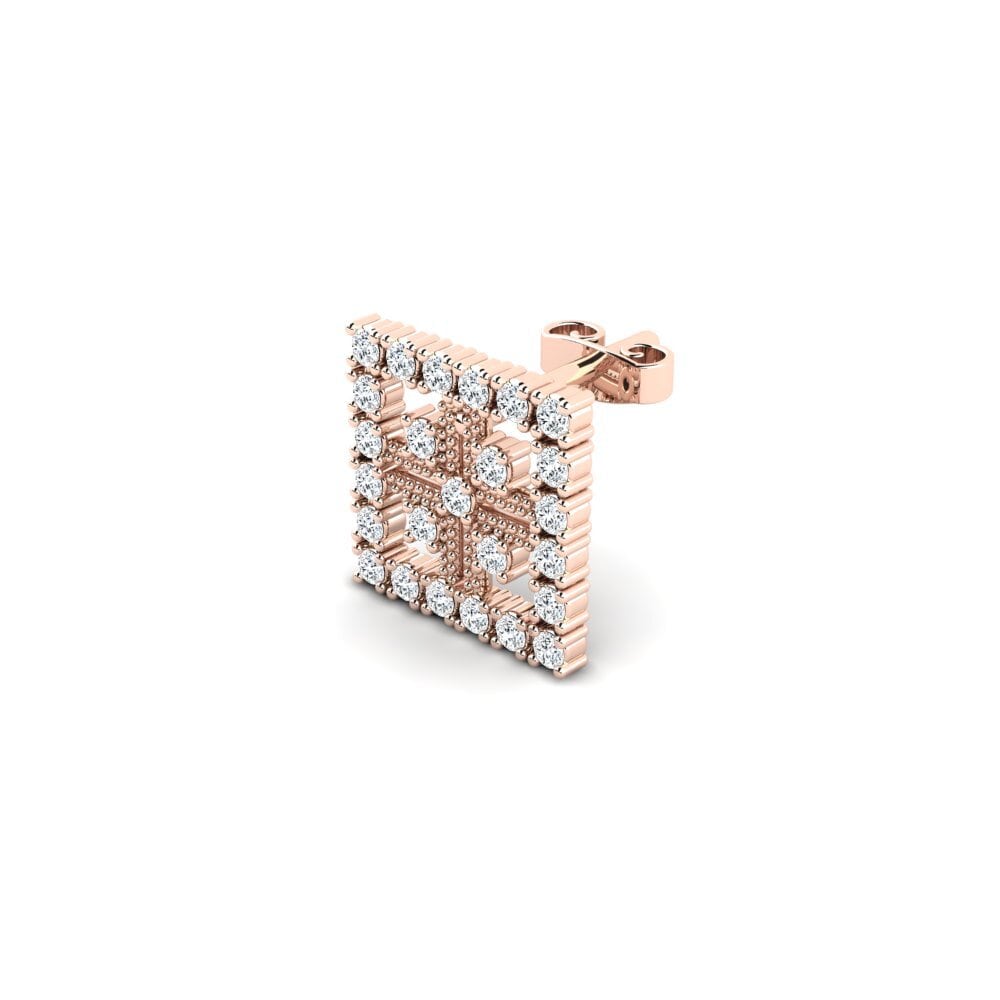 18k Oro Rosa Pendiente para hombre Sandes