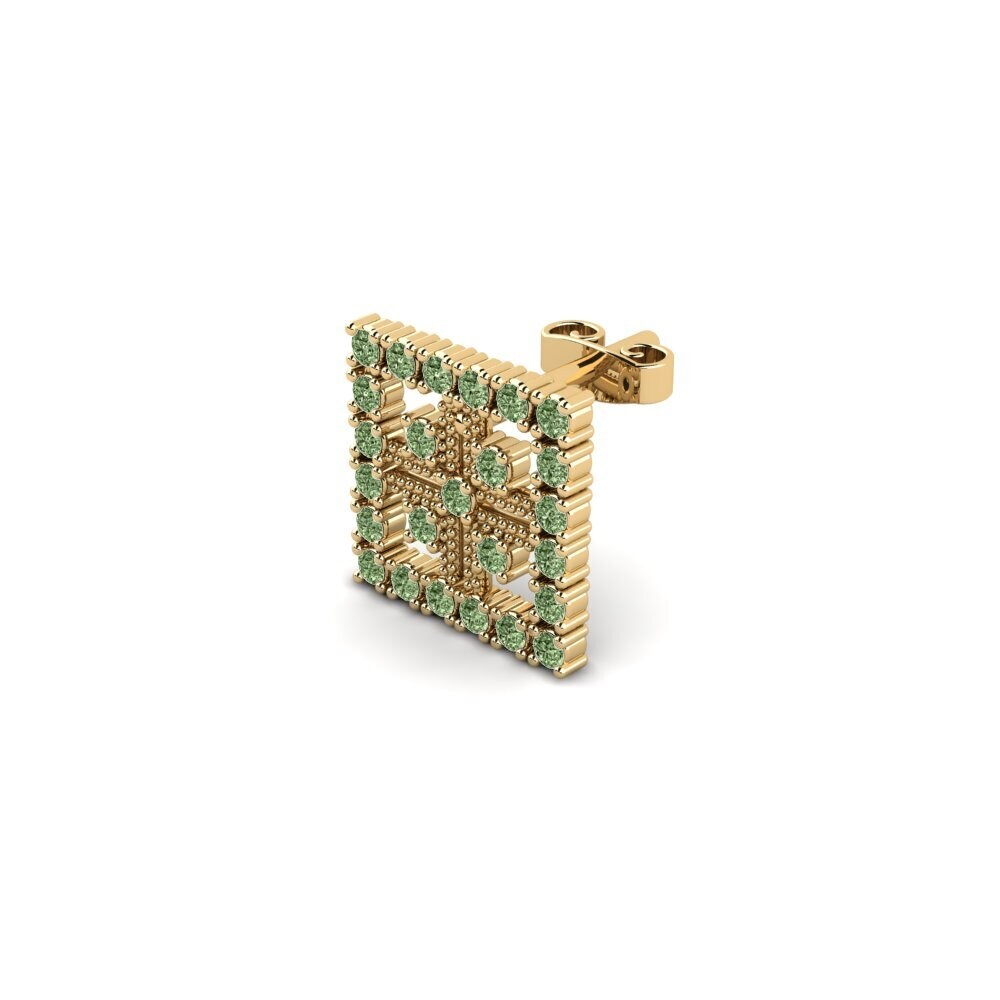 Green Diamond Men's Earring Sandes