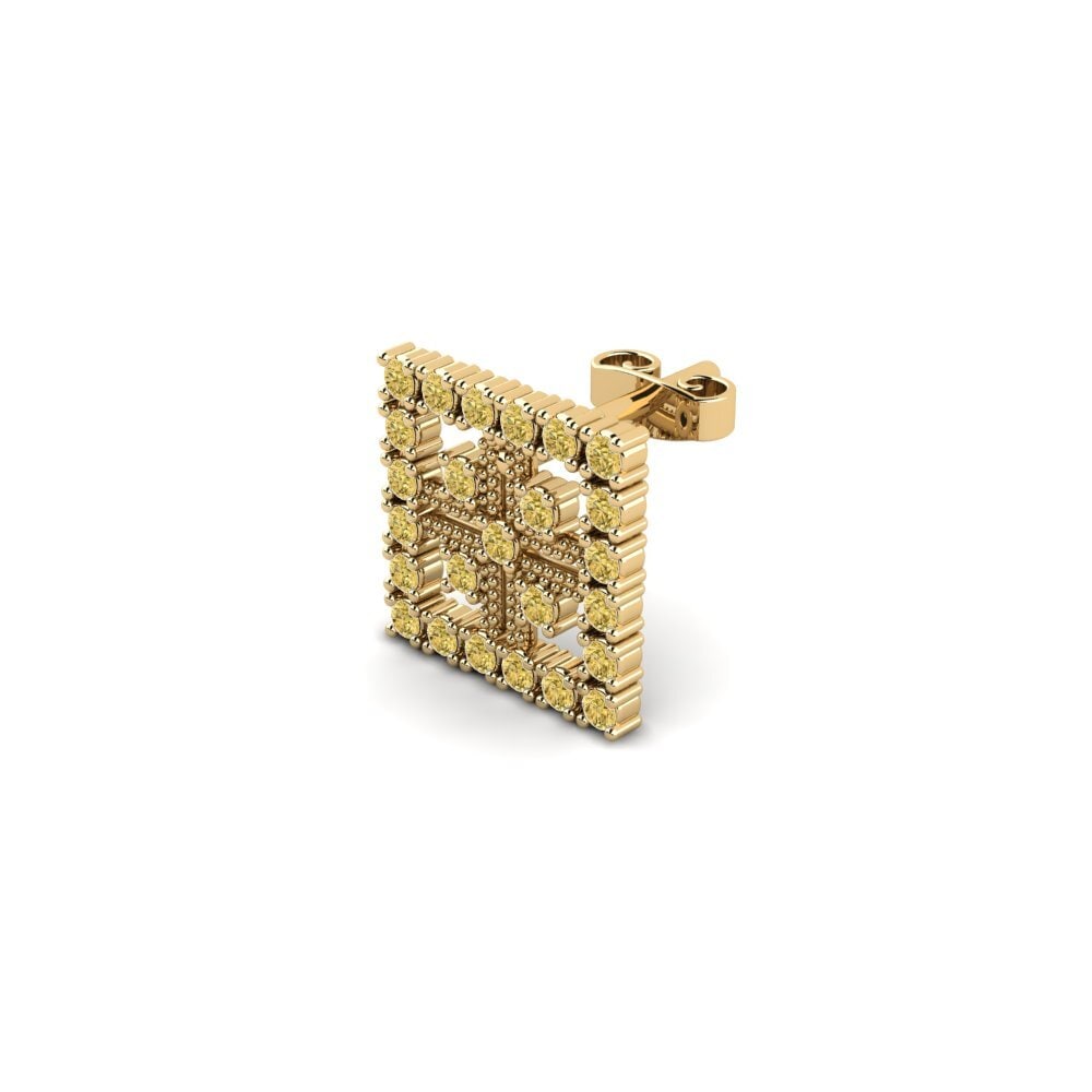 Diamante Amarillo Pendiente para hombre Sandes