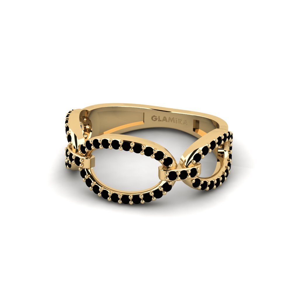 Zafiro negro Anillo Sanje