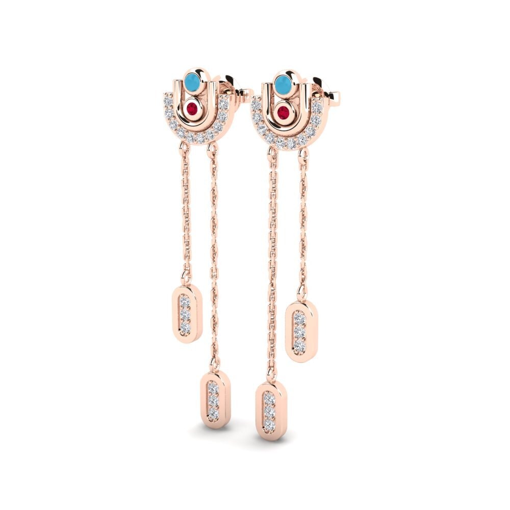 14k Rose Gold Women's Earring Sansevero