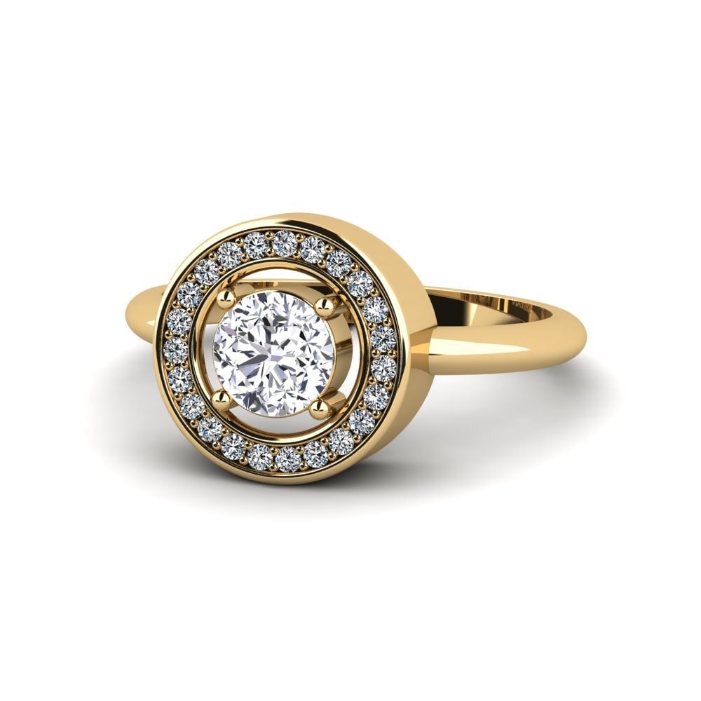 Diamante cultivado en laboratorio Anillo de compromiso Sarele