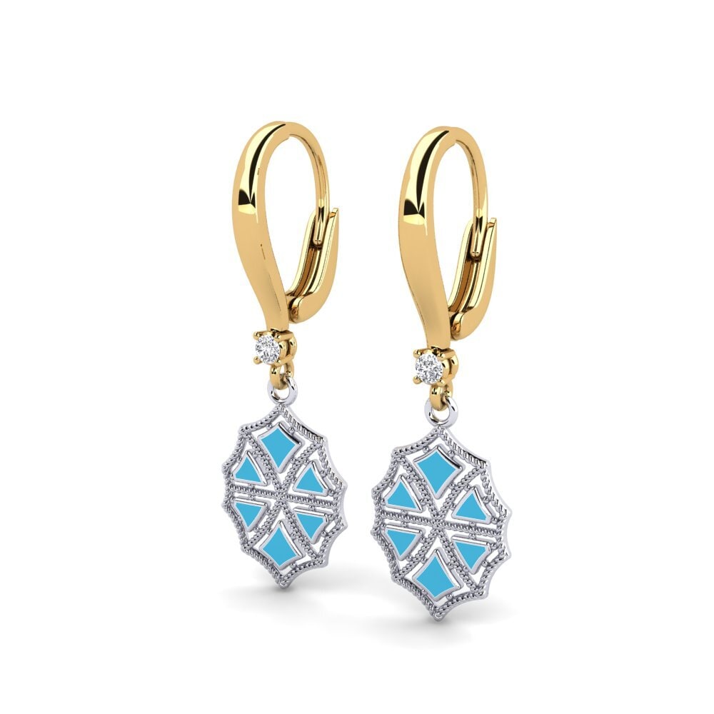 14ct Yellow & White Gold Women's Earring Sark