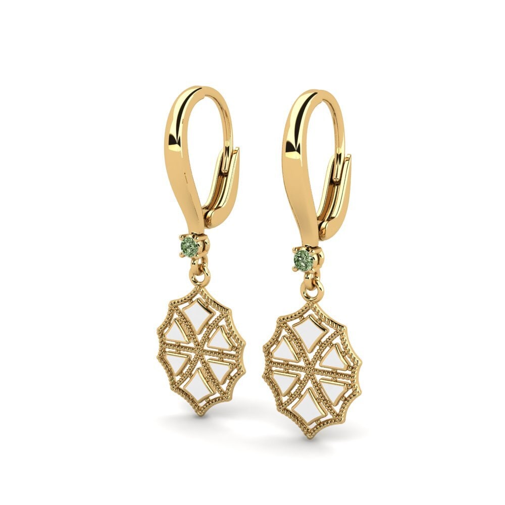 Diamante Verde Pendiente de mujer Sark