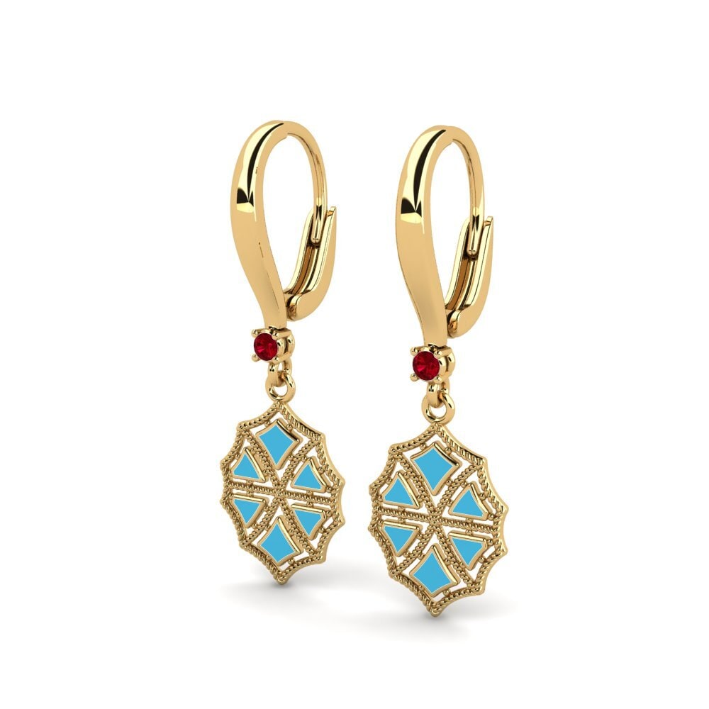 Red Zirconia Women's Earring Sark