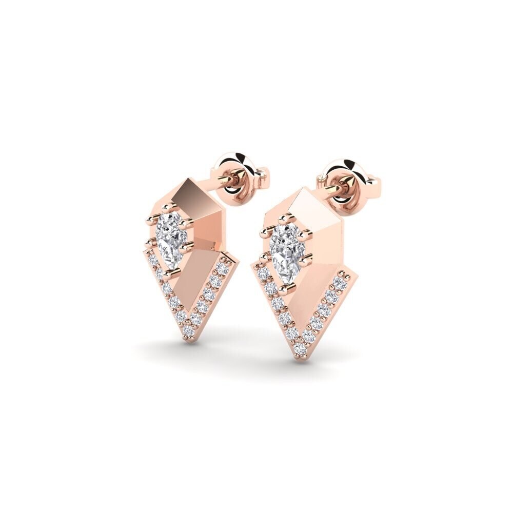 14k Rose Gold Women's Earring Sassandra