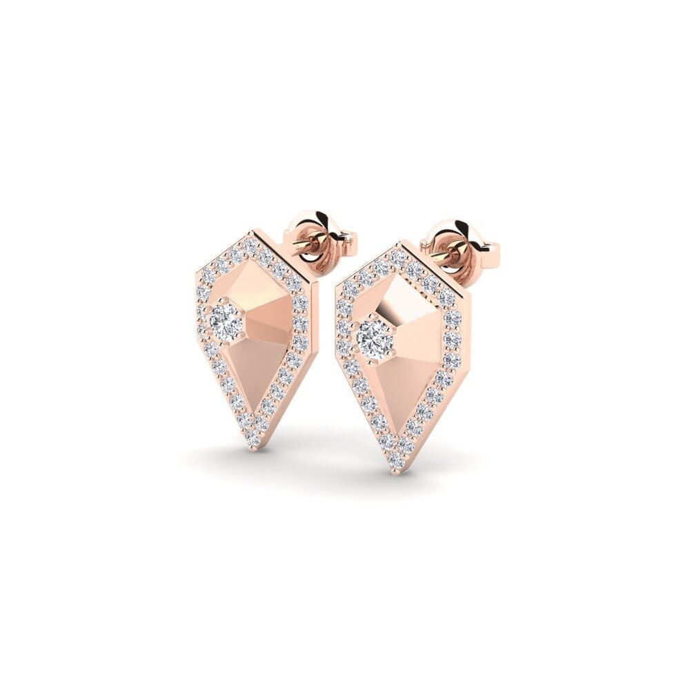 14k Rose Gold Women's Earring Satbara