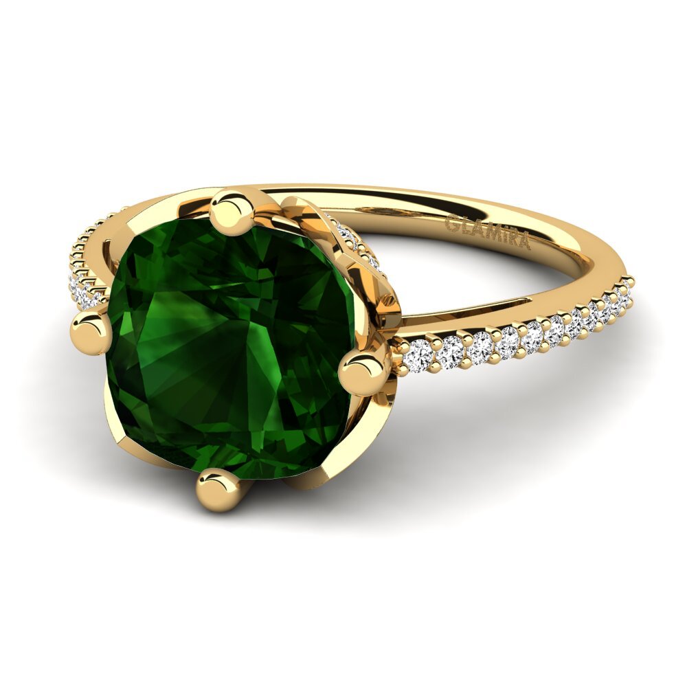 Turmalina verde Anillo Satinka