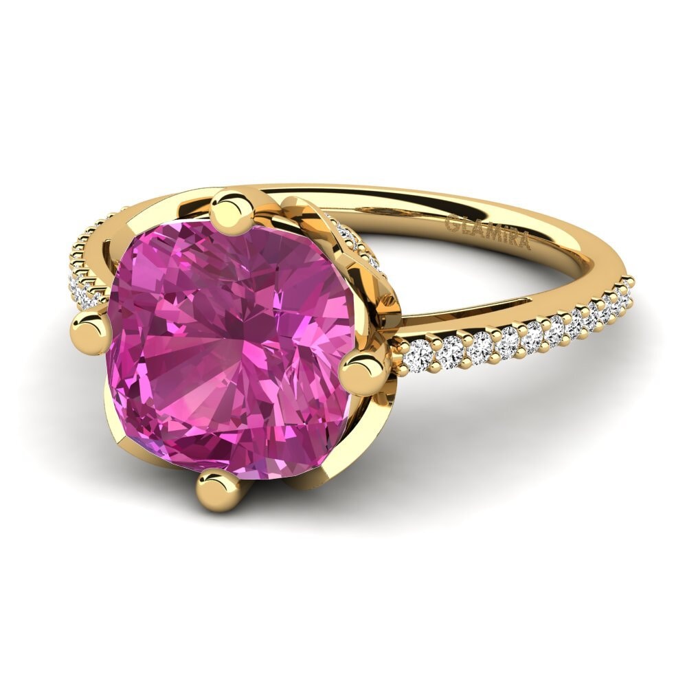 Topacio Rosa Anillo Satinka