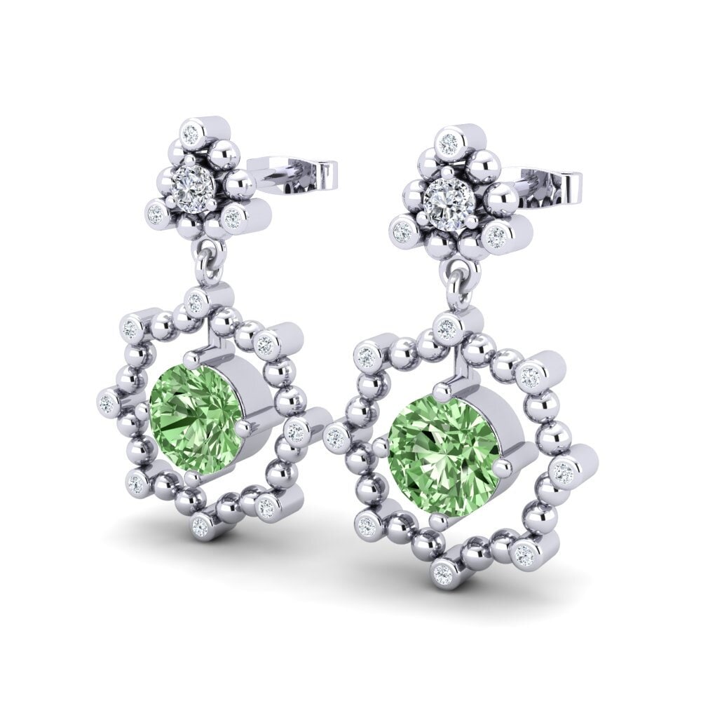 Green Diamond Women's Earring Saturnina