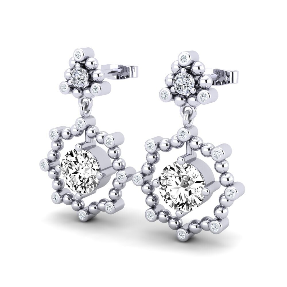 Moissanite Dames Oorbellen Saturnina