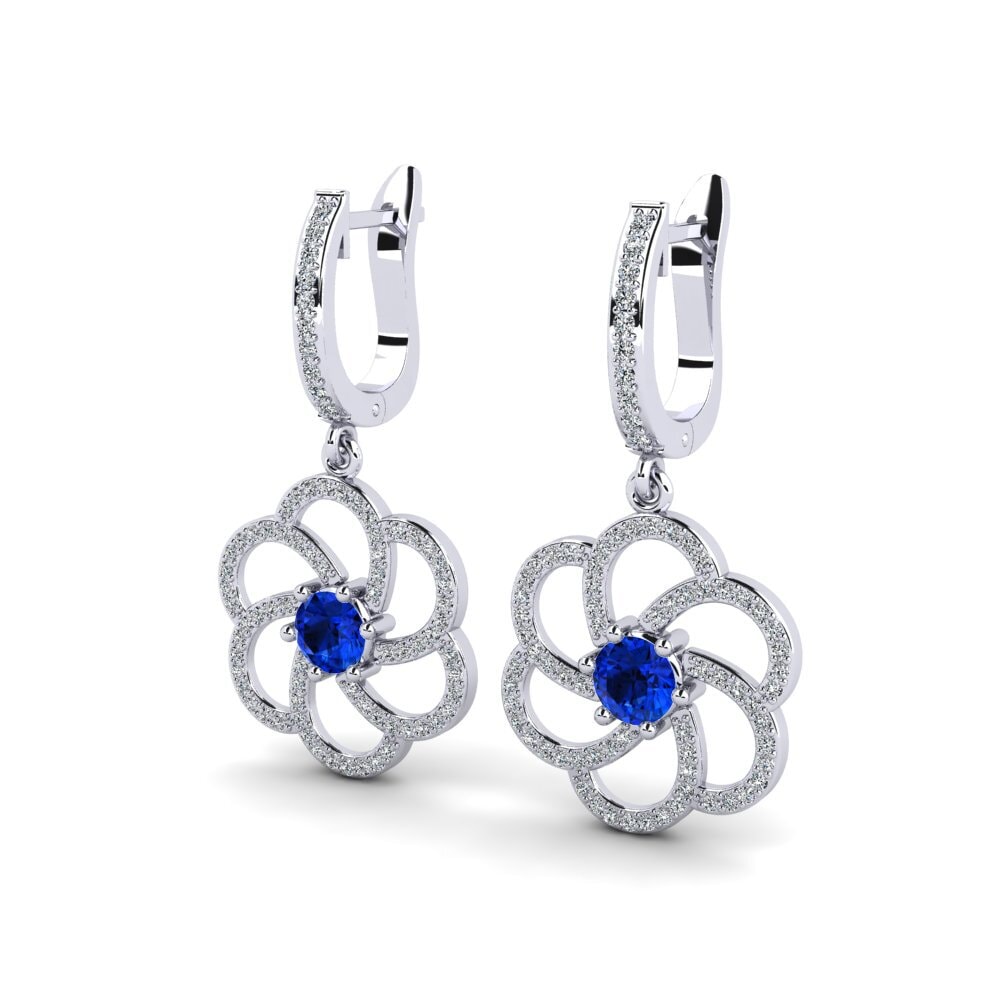 Sapphire (Lab Created) Earring Sauers