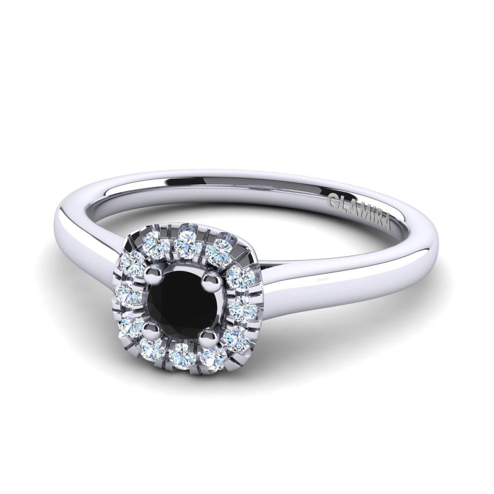 Black Diamond Engagement Ring Savanna 0.1 crt