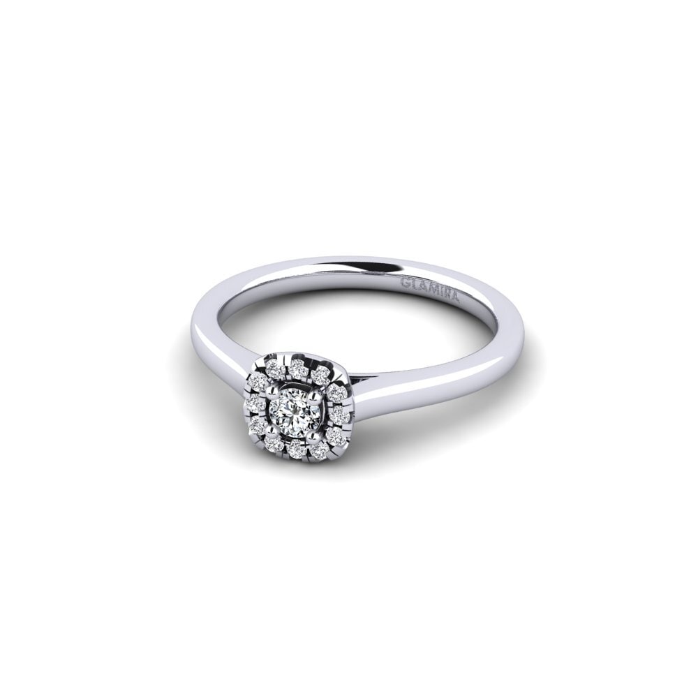 Zircônia Anel de Noivado Savanna 0.1 crt