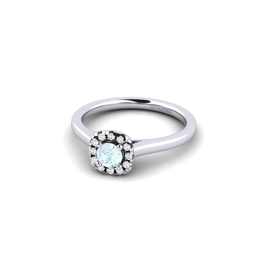 Aguamarina Anillo de compromiso Savanna 0.25 crt
