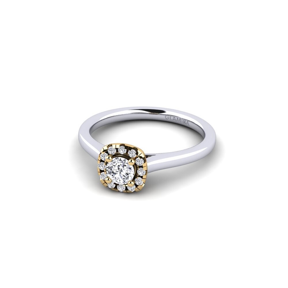 Or Blanc & Jaune 14k Bague de fiançailles Savanna 0.25 crt