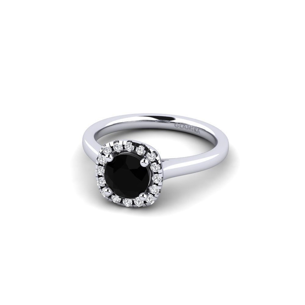 Zafiro negro Anillo de compromiso Savanna 0.8 crt