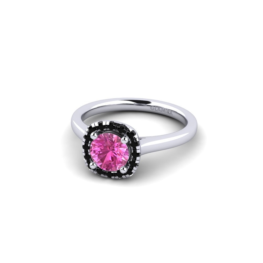 Pink Topaz Engagement Ring Savanna 0.8 crt