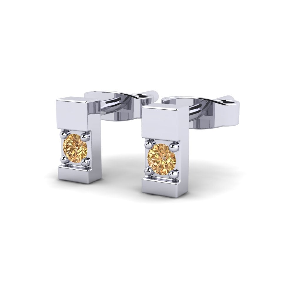 Diamant Brun Boucle d'oreille femme Savona