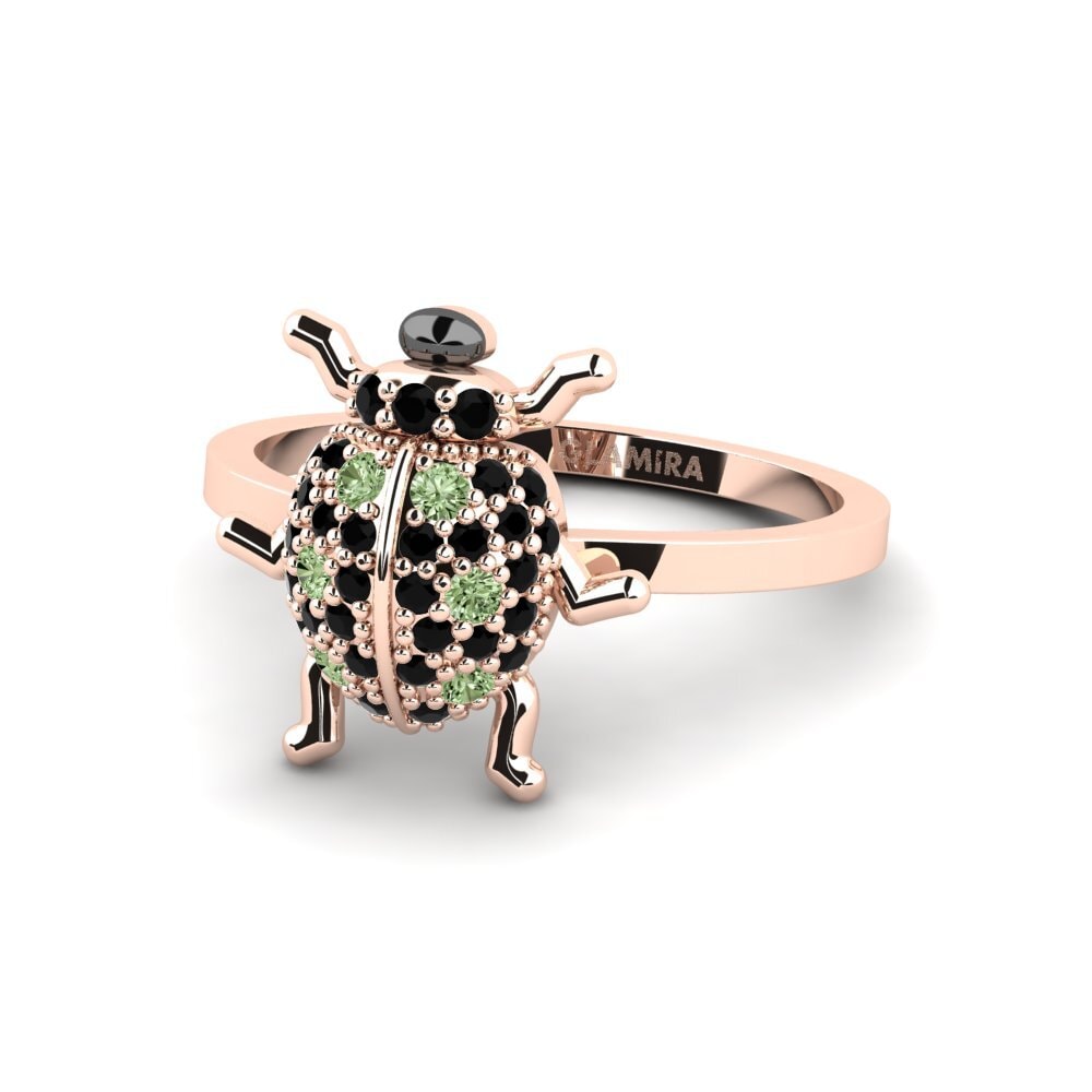 Diamante Verde Anel Sayan