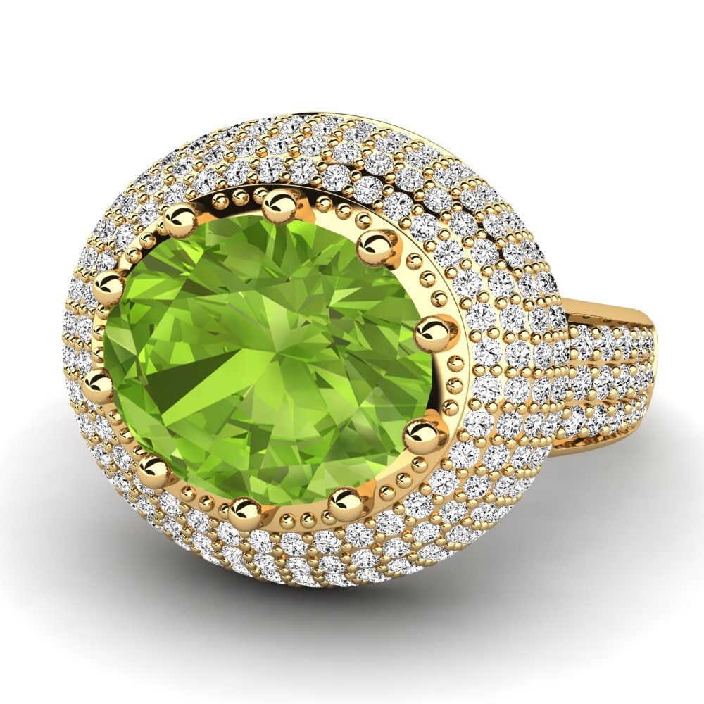 Peridoto Anillo de compromiso Sayantika