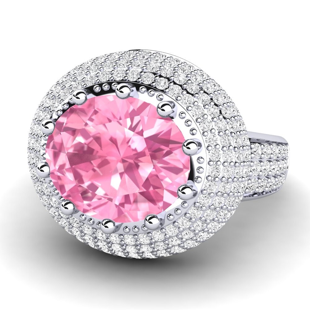 Pink Sapphire Engagement Ring Sayantika