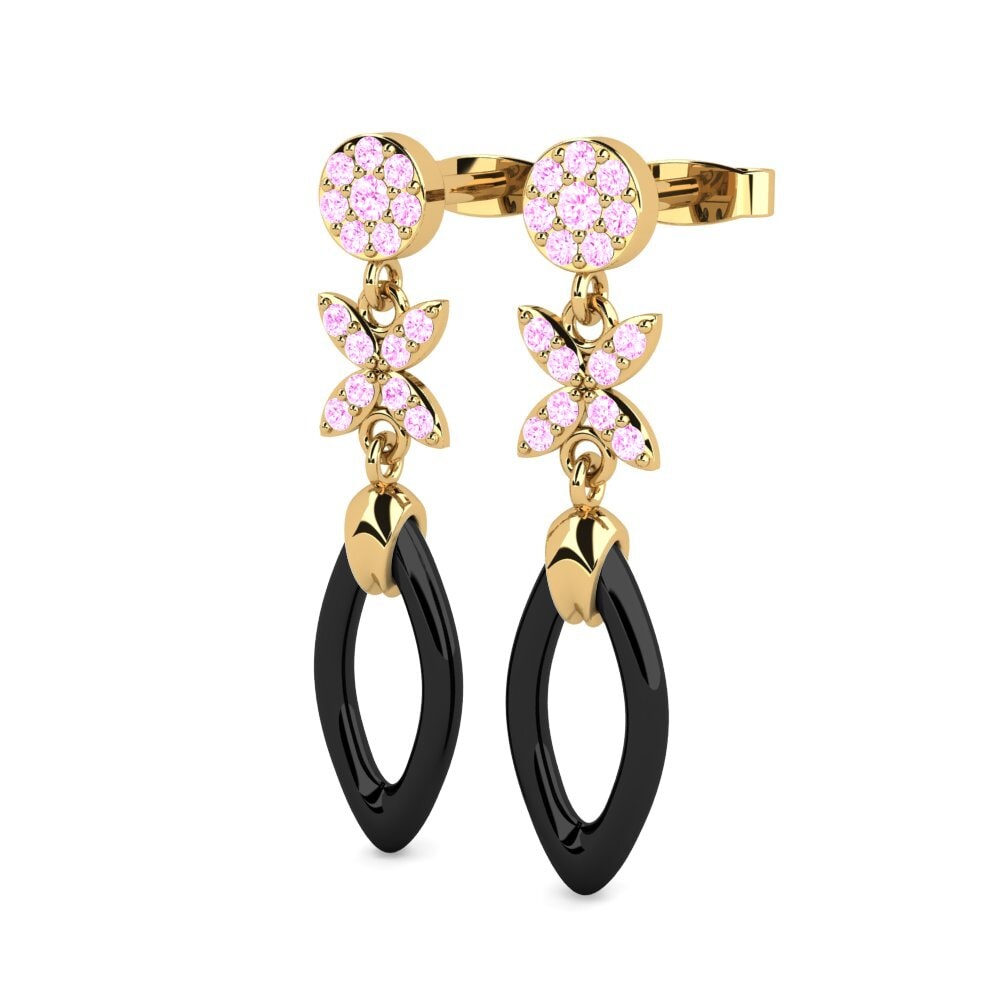 Safira Rosa Brincos Feminino Schmalz