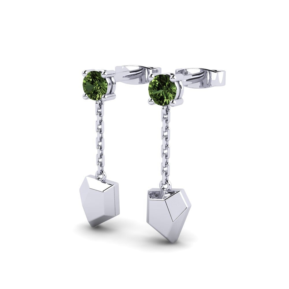 Đá Sapphire Xanh Bông tai nữ Stonige