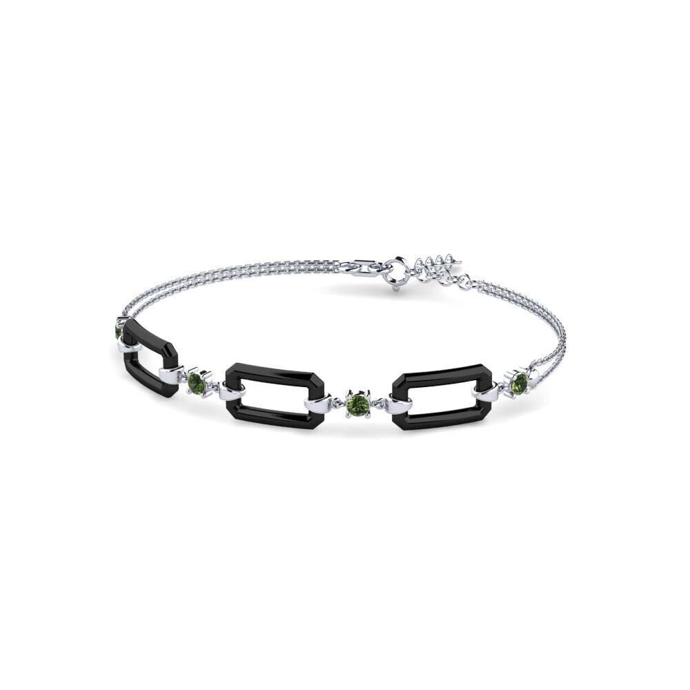 Zafiro Verde Pulsera de Mujer Scoggin