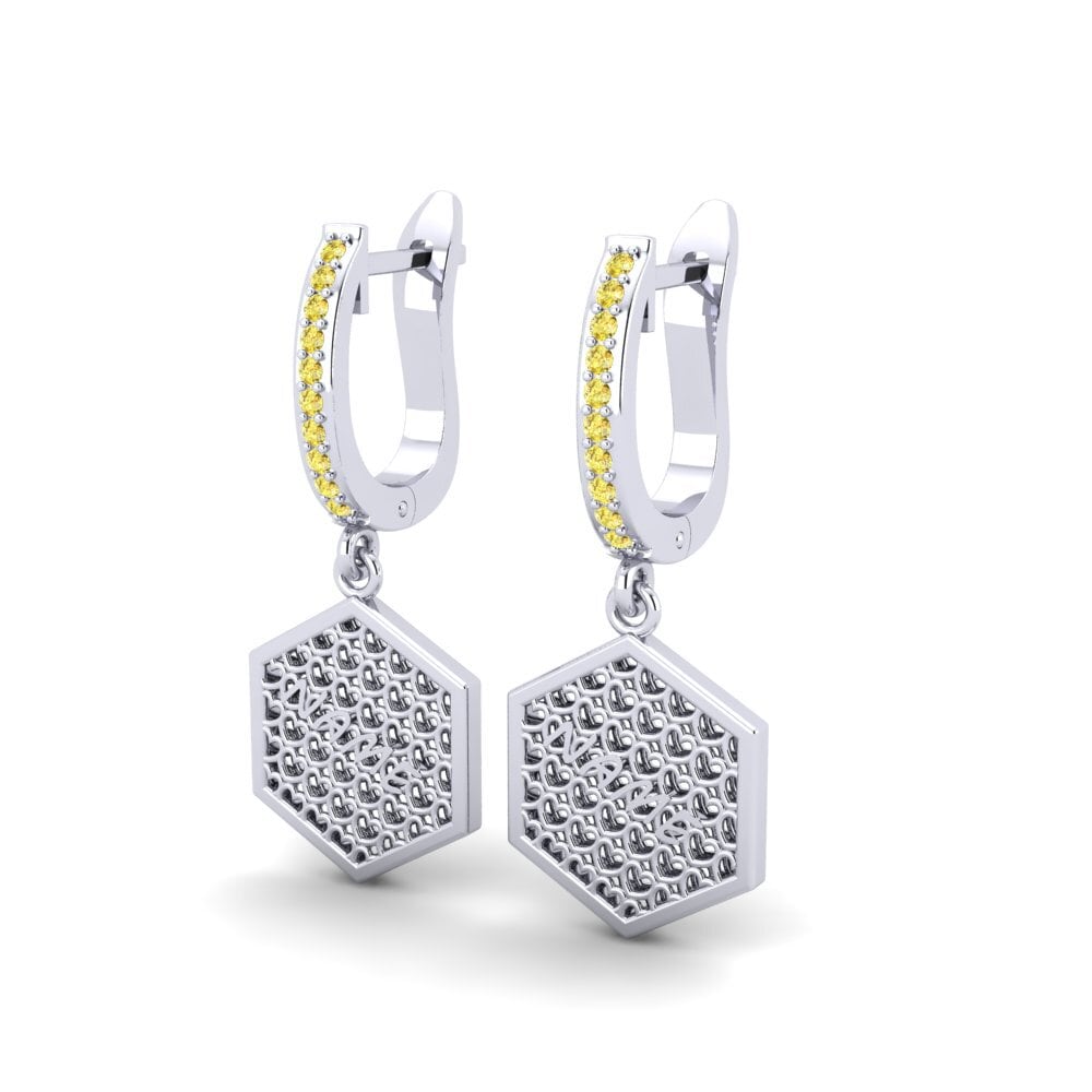 Yellow Sapphire Women's Earring Scolaire