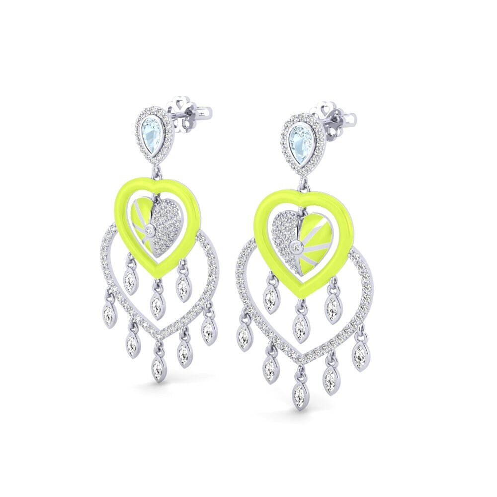 Aguamarina Pendiente de mujer Scrumptious