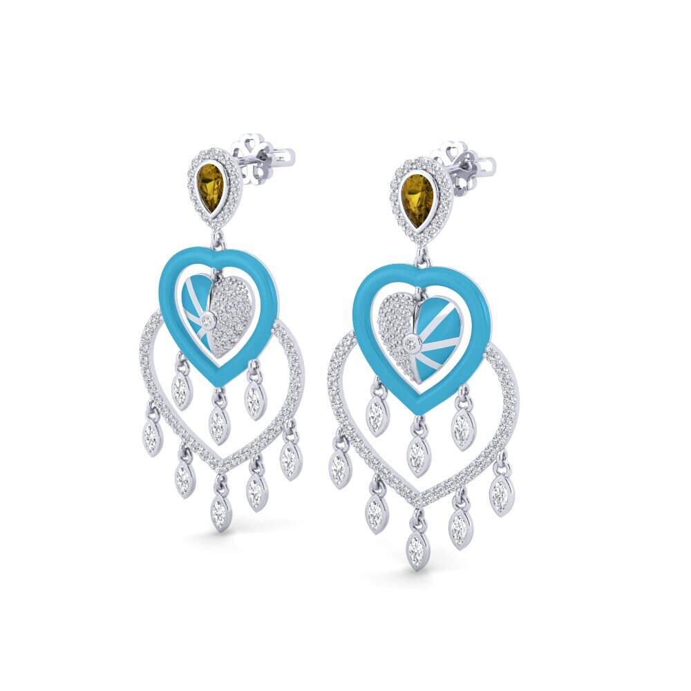 Brown Zircon Women's Earring Scrumptious