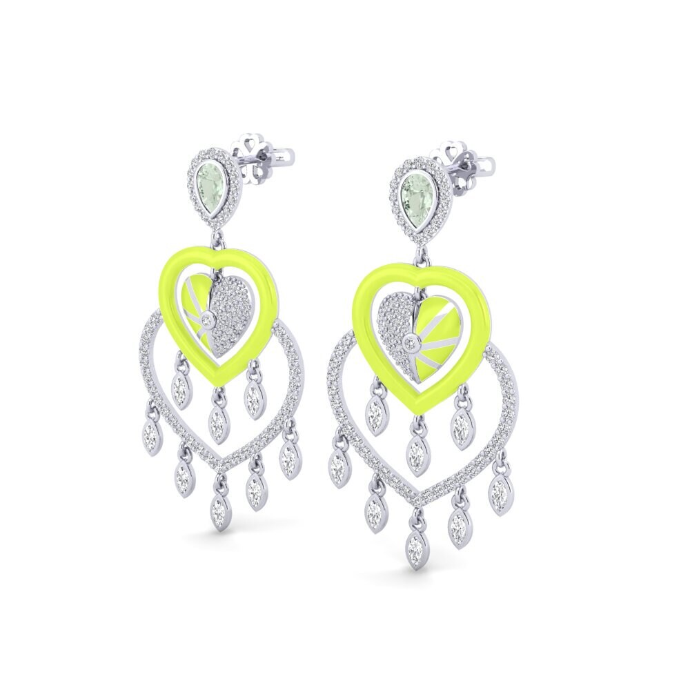 Green Amethyst Women's Earring Scrumptious