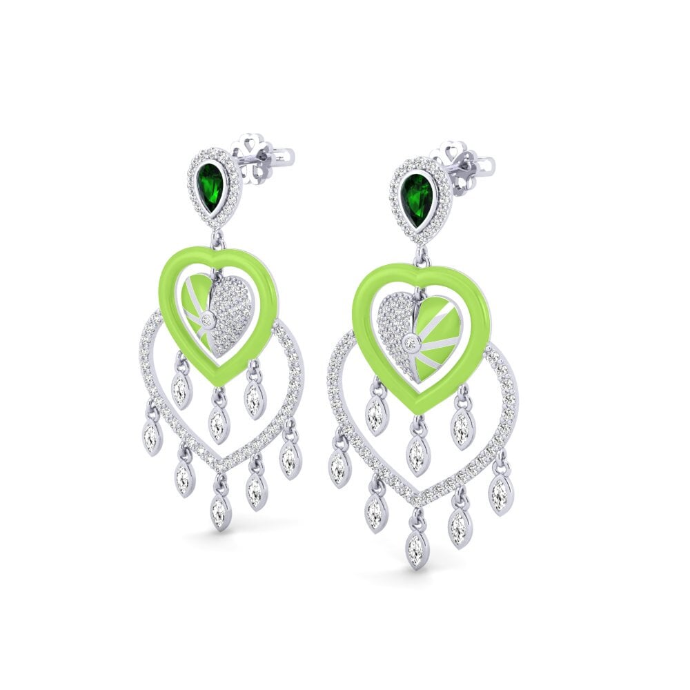 Turmalina verde Pendiente de mujer Scrumptious