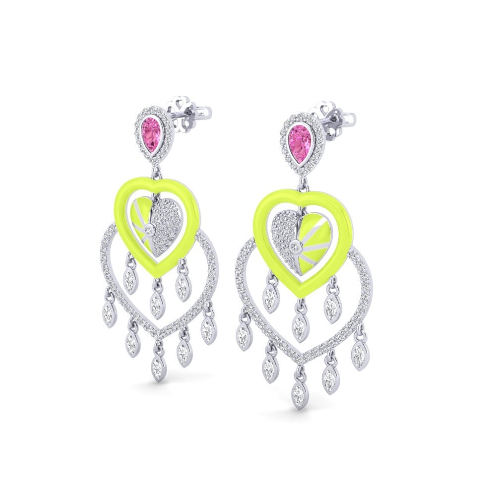 Pink Topaz Women's Earring Scrumptious