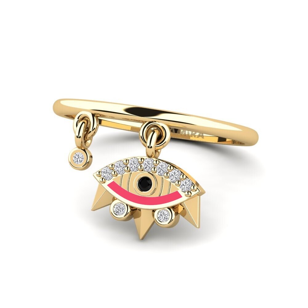 Schwarzer Saphir Ring Scudo